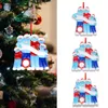Sevimli Silikon Noel Süsler Kişiselleştirilmiş DIY El Yazısı Kolye Maske Kardan Adam Aile 2 3 4 5 Noel Ağacı Asılı Kolye VT1731