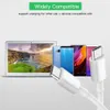 Dual type C naar Type-C USB-kabel PD Snelle oplaadkabels voor Samsung S21 S20 OPMERKING 10 HUAWEI P30 XIAOMI LG Oplader Koord USB-C USB C