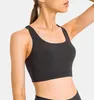 L02 Cross Back Yoga BH Running Fitness Padded Sports Tank Tops Gymkläder Kvinnor Underkläder Träning Träning Wear5508256