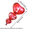 I Love You Heart Aluminium Folie Ballonnen Party Decoratie Wedding Anniversary Valentine Verjaardagsfeest Helium Ballon Decoraties Romantisch Gift JY0936