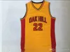#22 Carmelo Anthony Basketball Shirts Mens Melo Carmelo Anthony Oak Hill High School sömnad baskettröja