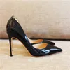 fashion women shoes Black nude patent leather point toe high heels boots120mm sexy lady cone heeled Prom Evening pumps