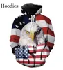 2022 Fashion Summer 3D T-shirt American Flag eagle Stripe Style Vest Short Sleeve Top Sweatshirt Zip hoodie Pocket Jacket Plus Size