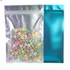 12x18cm Matte Clear Red/ Blue/ Green/ Black Translucent Zip Lock Bags 100pcs Flat Aluminum Foil Plastic Ziplock Package Baghigh qty