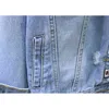 Höst denimjacka Kvinnor Harajuku Vintage Loose Casual Basic Coat Långärmad jeans 210531