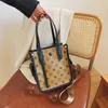 Daily Bag Authentic Leather Tactile Feel 2023 New Handbag Women s stor kapacitet Fashion Clasy Tote Bag Printing Advanced Leisure