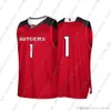 Pas cher Personnalisé Rutgers Scarlet Knights NCAA # 1 Maroon Basketball Jersey Personnalité couture personnalisée tout numéro de nom XS-5XL