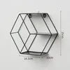 Round / Hexagon Storage Racks Hanging Decor Box Flower Pot House Rack Wall Book Figurines Display Craft Shelves