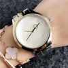 Reloj de pulsera de cuarzo marca GU para mujer y niña con logotipo de lujo reloj de banda de acero y Metal G41