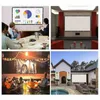 Écran de projecteur de décoration de fête films de Projection portables Anti-plis pliables HD pour décors d'intérieur extérieurs de cinéma maison