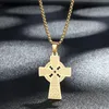 Pendant Necklaces Kinitial Fashion Armenian Cross Knot Necklace Talisman Solar Celtics Druid Amulet Pendants Choker Jewelry