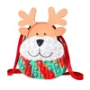 Partido Favor Cute Christmas Elk Pop Dimple Messenger Bag Fidget Brinquedo Push Anti Stress Brinquedos Brinquedos Popites Carteira Menina Xmas Crossbody Pack