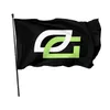 Optisk Gaming Logo Anpassad Lätta flaggor 150x90cm 100D Polyester Snabb leverans Levande Färg Hög kvalitet med två mässingsgrommets