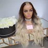 4/613 Ombre Blond Platinum Body Wave U del Wig Colored Ombred Human Hair Us Parts Wigs Full Machine Wigs For Women