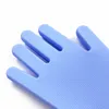 2021 Cleaning Sponge Gloves Long Bristles Reusable Silicone Brush Scrubber Gloves Heat Resistant for Dishwashing,Kitchen