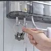 Badrumshyllor Duschförvaring Rackhållare Väggmonterad Arrangör Kök för tvättrum Toalett 211102