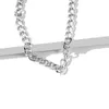 2021 Fashion Big Necklace för kvinnor Twist Gold Silver Color Chunky Tjock Lås Choker Chain Halsband Party Smycken