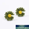 Fresh Flower Earrings Small Daisy Stud Earrings For Women Metal Earing Yellow White Green Pink Orange Sun Flower Earring Jewelry Factory price expert design Quality