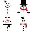 Muurstickers Auto Garage Deur Santa Claus Snowman Room Sticker Sticker Kerstversiering voor Thuis Happy Year 2022 N7D1