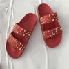 Pantuflas 35-43 Tallas Grandes Mujer Verano Remache Moda Y Cómoda Plataforma Plana Al Aire Libre Playa