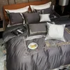 Bedding Sets High-end Luxury Model Room 140S Horse Cotton Four-piece Embroidery Quilt Cover Light And Simple Wi