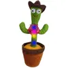 55%off Dancing Talking Singing cactus Stuffed Plush Toy Electronic with song potted Early Education toys For kids Funny-toy 50pcs