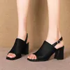 2020 sommer Frau Sandalen Peep Toe High Heels Kleid Schuhe Frauen Pumpen Schwarz Sexy Heels Party Schuhe Slip auf mujer 8175N