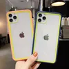 Dual Color Clear Phone Cases Ultra Thin Acrylic Back Cover Transparante Protector voor iPhone 13 13Pro max 12 12PRO 11 11PRO X XR XS MAX 7 7P 8PLUS