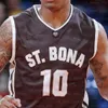 Custom St. Bonaventure Bona Bonnies Bonnies Basketball Jerseys 0 Kyle Lofton 1 Dominick Welch 5 Jaren English