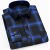 Camicia a quadri in flanella da uomo casual autunno Marca Maschile da uomo d'affari Camicie a maniche lunghe a scacchi nere rosse Abbigliamento 220312