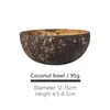 NEW! Natural Coconut Bowl Spoon Coconut Shell Fruit Salad Noodle Rice Bowl Ice Cream Wooden Bowl Tableware Art Crafts Restaurant Kitchen