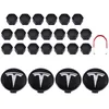 För Tesla Aluminium Model 3 S X Y Wheel Center Caps Hub Cover Screw Cap Logo Kit Dekorativa däck Cap Modification Accessories1367153