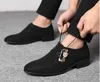 Classic Business Men's designer Dress Shoes Fashion Elegant Formal Wedding Slip On Office Oxford Shoe For Mens Black Brown Plus Size 38-48