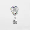 Аутентичные S925 Silver Silver Bashly Balloons House Beadant Bead Fit Lady браслет браслет девушка день рождения подарок DIY ювелирные изделия Q0531