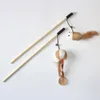 Cheap Cat Toys Cute Design Bird Feather Dog Toy Wooden Stick Toy for Cats Pets