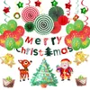 God julballongpaket Santa Claus Juldekor Party Balloon Christmas Tree Decoration Home Supplies