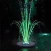 LED Floating Solar Fountain Garden Water Pool Pond Decoration Panel Powered Pump 211025