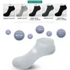 10Pairs/lot Bamboo Fiber Large Short Ankle Business Black Male Meias Socks Breathable Men Plue Size EU38-48