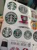 Nuovo arrivo Starbucks logo logo bagagli tazza di acqua autoadesivo impermeabile adesivo valigia laptop per chitarra adesivi adesivi per chitarra