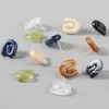 Stud Korean Colorful Resin Acrylic Crimp Earring For Women Girls Fashion Wholesale Simple Rainbow Plastics Gift