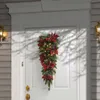 Decorative Flowers Wreaths Christmas LED Wreath Garlands Decoration Cordless Prelit Stairs Lights Up Navidad Xmas Decor Adornos 7719311