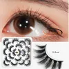 Eyelash lash make up 5D mink false eyelashes lotus plate packing sets thick dense fake lashes