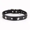 Colares Colares Coleiras de Couro Estrela Coleira Ajustável Personalizado Pet Treinamento Treinamento Cães Filhote de cachorro Pets Colar Produto Martingale