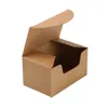 93*57*40 мм черно -коричневая бумажная коробка Kraft, подарочная упаковочная коробка для визитной карточки Kraft