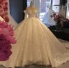 Dubai East Middle Arabic Plus Size Ball Gown Dresses Off Shoulder Court Train Longeheeves Wedding Dress Brudklänningar Vestidos S S s