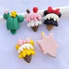 10 pcs kawaii fofo misturado sorvete liso de volta resina cabochões scrapbooking diy jóias artesanato decoração accessorie d98 y0910