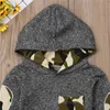 Recém-nascido bebê menino moda vestuário conjunto camuflagem dinossauros tops tops calças leggings infantil bebe meninos roupas roupas g1023