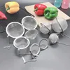 304 Stainless Steel Kitchen Tools Sphere Locking Spice Tea Ball Strainer Mesh tea Filter infusor 5cm 7cm 9cm