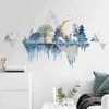 Creative Landscape Painting Wall Stickers Living Room Decor TV Sofa Background Stickers Home Decoration Bedroom Wall Sticker 211124