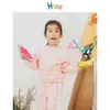 Hnne Jesień Bluzy Dziecięce Chłopcy Dziewczyny Jogger Bluzy Wysokiej Jakości Kids Casual Pullover Dress 211110